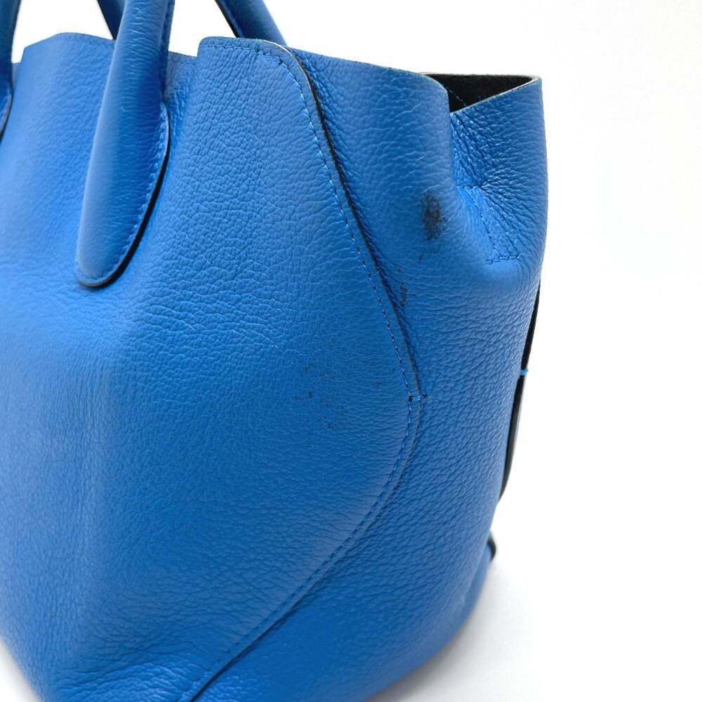 CHRISTIAN DIOR Blue Leather Shoulder Bag - Picture 6 of 16